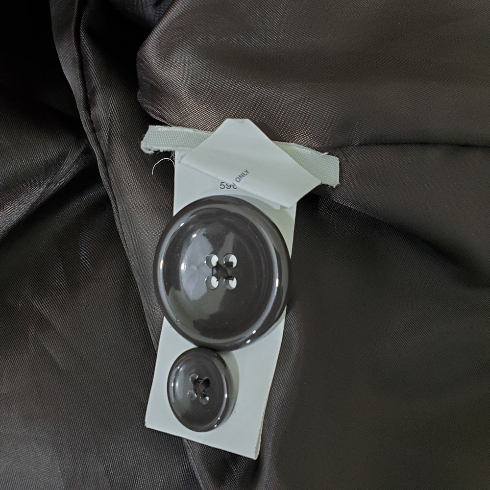 Gap Brown Button Front Jacket, Size Xs - image 5